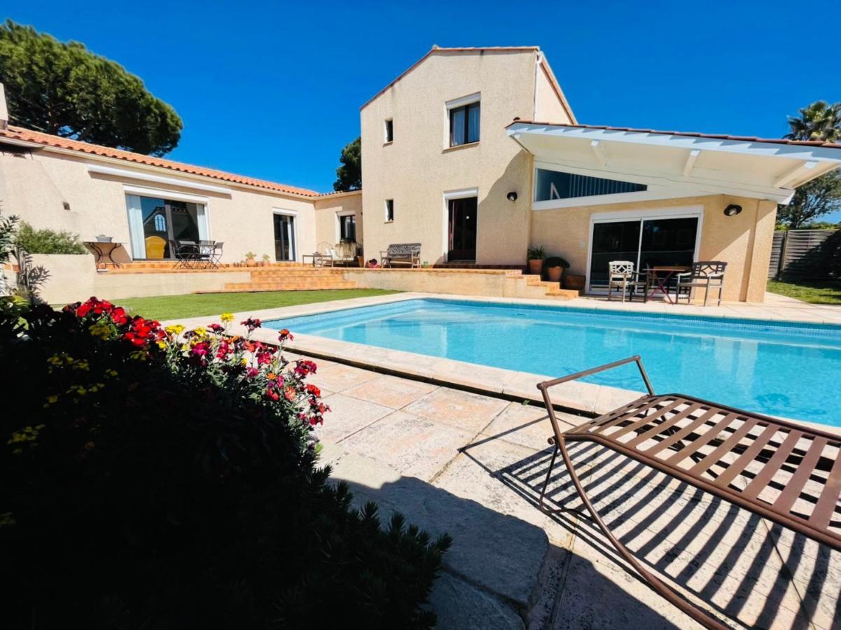 Annexe Des Pins - Studio Gite Avec Piscine & Climatisation Villeneuve-lès-Béziers Εξωτερικό φωτογραφία