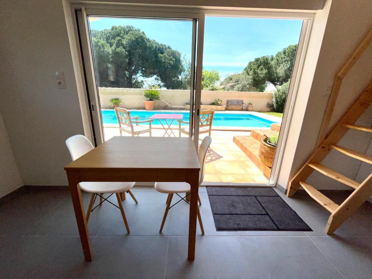 Annexe Des Pins - Studio Gite Avec Piscine & Climatisation Villeneuve-lès-Béziers Εξωτερικό φωτογραφία